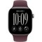 Apple Watch Series 12 42mm GPS Space Gray Aluminum Case with Burgundy Sport Band SM/ML - фото 105141