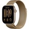 Apple Watch Series 12 42mm GPS Light Gold Aluminum Case with Radiant Gold Milanese Loop - фото 105161