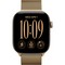 Apple Watch Series 12 42mm GPS Light Gold Aluminum Case with Radiant Gold Milanese Loop - фото 105162