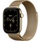 Apple Watch Series 12 42mm GPS + Cellular Radiant Gold Titanium Case with Natural Milanese Loop - фото 105173