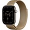 Apple Watch Series 12 42mm GPS + Cellular Natural Titanium Case with Radiant Gold Milanese Loop - фото 105179
