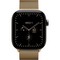 Apple Watch Series 12 42mm GPS + Cellular Natural Titanium Case with Radiant Gold Milanese Loop - фото 105180