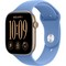 Apple Watch Series 12 46mm GPS Light Gold Aluminum Case with Wildflower Blue Sport Band SM/ML - фото 105240