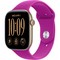 Apple Watch Series 12 46mm GPS Light Gold Aluminum Case with Magenta Sport Band SM/ML - фото 105245