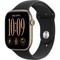 Apple Watch Series 12 46mm GPS Light Gold Aluminum Case with Black Sport Band SM/ML - фото 105247