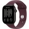 Apple Watch Series 12 46mm GPS Black Aluminum Case with Burgundy Sport Band SM/ML - фото 105253