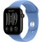 Apple Watch Series 12 46mm GPS Black Aluminum Case with Wildflower Blue Sport Band SM/ML - фото 105259