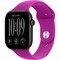 Apple Watch Series 12 46mm GPS Black Aluminum Case with Magenta Sport Band SM/ML - фото 105261