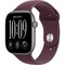 Apple Watch Series 12 46mm GPS Space Gray Aluminum Case with Burgundy Sport Band SM/ML - фото 105269