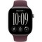 Apple Watch Series 12 46mm GPS Space Gray Aluminum Case with Burgundy Sport Band SM/ML - фото 105270