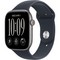 Apple Watch Series 12 46mm GPS Space Gray Aluminum Case with Navy Blue Sport Band SM/ML - фото 105273