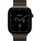 Apple Watch Series 12 46mm GPS + Cellular Natural Titanium Case with Dark Bronze Milanese Loop - фото 105307