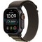 Apple Watch Ultra 4 49mm GPS + Cellular Black Titanium Case with Dark Olive Alpine Loop S/M/L - фото 105318