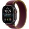 Apple Watch Ultra 4 49mm GPS + Cellular Black Titanium Case with Burgundy Trail Loop SM/ML - фото 105324
