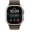 Apple Watch Ultra 4 49mm GPS + Cellular Natural Titanium Case with Dark Olive Alpine Loop S/M/L - фото 105341
