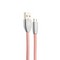 Дата-кабель USB Remax Knight Cable (RC-043m) MicroUSB плоский 2.1A fast charging (1.0 м) Розовый - фото 55904