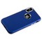 Чехол-накладка силиконовый J-case Metal touch Series Matt 0.5mm для iPhone XS/ X (5.8") Синий - фото 55491