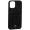 Чехол-накладка силиконовая со стразами SWAROVSKI Crystalline для iPhone 12 mini (5.4") Черный №6 - фото 39945