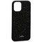 Чехол-накладка силиконовая со стразами SWAROVSKI Crystalline для iPhone 12 mini (5.4") Черный №5 - фото 39950