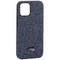 Чехол-накладка силиконовый со стразами Mutural для Iphone 12 mini (5.4") Синий - фото 39995