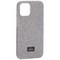 Чехол-накладка силиконовый со стразами Mutural для Iphone 12 mini (5.4") Серебристый - фото 39997