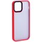 Чехол-накладка пластиковая DFANS Design Be Different Case с силиконовыми бортами для iPhone 12/ 12 Pro (6.1") Красный - фото 40018