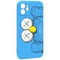 Чехол-накладка силикон MItriFON для iPhone 12 (6.1") 0.8мм с флуоресцентным рисунком AW Синий KS-26 - фото 40090