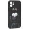 Чехол-накладка силикон MItriFON для iPhone 12 (6.1") 0.8мм с флуоресцентным рисунком AW Черный KS-13 - фото 40091