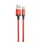 Дата-кабель USB Hoco X14 Times speed Lightning (2.0 м) Красный - фото 55221