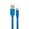 Дата-кабель USB Hoco X5 Bamboo USB Type-C (1.0 м) Голубой - фото 55864