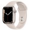 Apple Watch Series 7 GPS 41mm Starlight Aluminum Case with Starlight Sport Band (сияющая звезда) - фото 44826