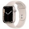 Apple Watch Series 7 GPS 45mm Starlight Aluminum Case with Starlight Sport Band (сияющая звезда) MKN63RU - фото 44817