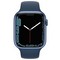 Apple Watch Series 7 GPS 45mm Blue Aluminum Case with Abyss Blue Sport Band (синий) MKN83RU - фото 44869