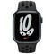 Apple Watch Nike Series 7 GPS 41mm Midnight Aluminium Case with Anthracite/Black Nike Sport Band (антрацитовый/чёрный) MKN43RU - фото 44897
