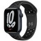 Apple Watch Nike Series 7 GPS 45mm Midnight Aluminium Case with Anthracite/Black Nike Sport Band (антрацитовый/чёрный) - фото 44932