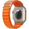 Apple Watch Ultra GPS + Cellular, 49mm S/M/L Titanium Case with Orange Alpine Loop (оранжевый) - фото 48947