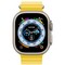 Apple Watch Ultra GPS + Cellular, 49mm One Size Titanium Case with Yellow Ocean Band (желтый) - фото 48964