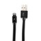USB дата-кабель Remax My Device My Life для Apple LIGHTNING плоский (1.0 м) с металическими наконечниками черный - фото 9916