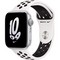 Apple Watch SE 2022 GPS 44mm S/M/L Silver Aluminium with Nike Sport Band (серебристый/белый) - фото 49536