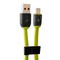 Дата-кабель USB iBacks High-speed Cable with Apple Lightning Connector-Speeder Series (1.0 м) - (ip60259) Green/ Gray - фото 55815