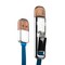 Дата-кабель USB Remax TRANSFORMERS high speed 2в1 lightning & microUSB плоский (1.0 м) голубой - фото 55819