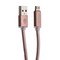 Дата-кабель USB COTECi M23 NYLON series MicroUSB CS2131-2M-MRG (2.0m) розовое золото - фото 55839