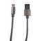 Дата-кабель USB Remax Gefon Series Cable (RC-110m) MicroUSB 2.4A круглый (1.0 м) Серебристый - фото 55950