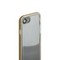 Чехол&бампер силиконовый прозрачный для iPhone SE (2020г.)/ 8/ 7 (4.7) в техпаке Золотистый борт - фото 51037