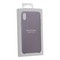 Чехол-накладка кожаная Leather Case для iPhone XS/ X (5.8") Lilac Сиреневый - фото 51310