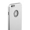 Накладка металлическая iBacks Ares Armour Love Aluminum Case with Crystal Diamond для iPhone 6s Plus (5.5) - (ip60291) Silver - фото 51827