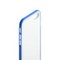 Чехол&бампер силиконовый прозрачный для iPhone SE (2020г.)/ 8/ 7 (4.7) в техпаке Синий борт - фото 51885