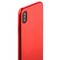 Чехол-накладка силиконовый J-case Shiny Glazed Series 0.5mm для iPhone XS/ X (5.8") Jet Red Красный - фото 52010