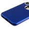 Чехол-накладка силиконовый J-case Metal touch Series Matt 0.5mm для iPhone XS/ X (5.8") Синий - фото 52101