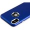 Чехол-накладка силиконовый J-case Metal touch Series Matt 0.5mm для iPhone XS/ X (5.8") Синий - фото 52102